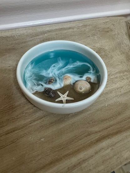 Round Ocean Jewelry Tray