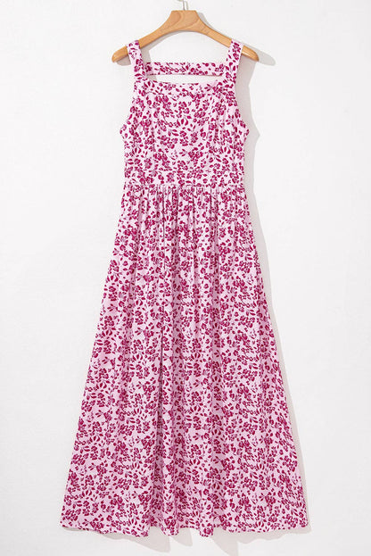 Pink Floral Maxi Dress