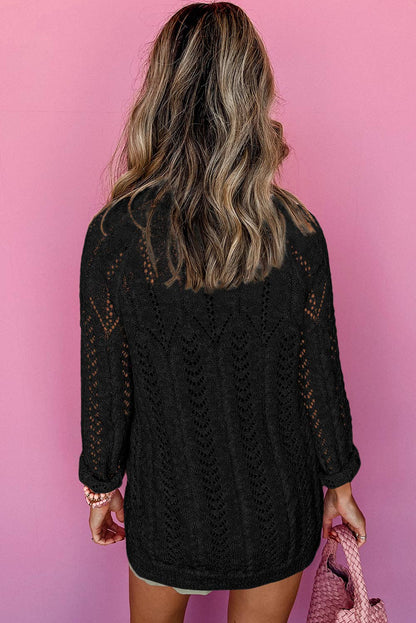 Lightweight Open Knit Cardigan