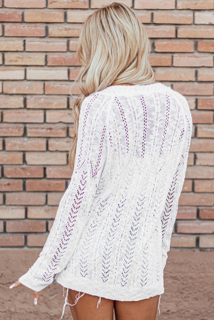 Lightweight Open Knit Cardigan