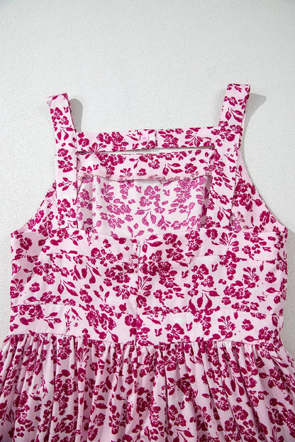 Pink Floral Maxi Dress