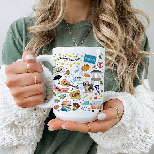Smell The Snow Collage 15oz Coffee Mug