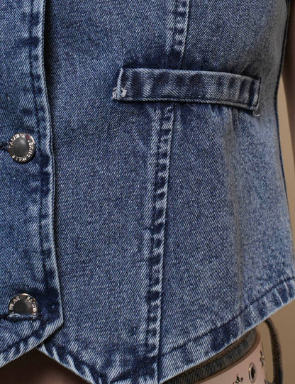 V-Neck Denim Vest