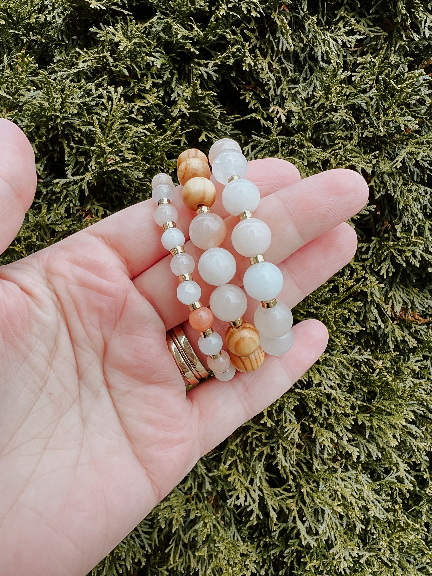 Light Pink and Orange Sunstone Stack